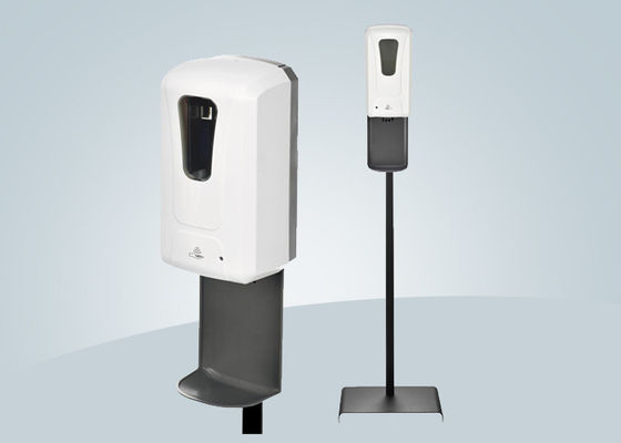 Las manos liberan el dispensador sin agua automático del desinfectante de la mano 1200ml
